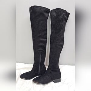 ALDO SEVAUNNA Women's Black Suede Over-the-Knee Boots Size 5 NEW